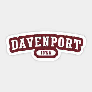 Davenport, Iowa Sticker